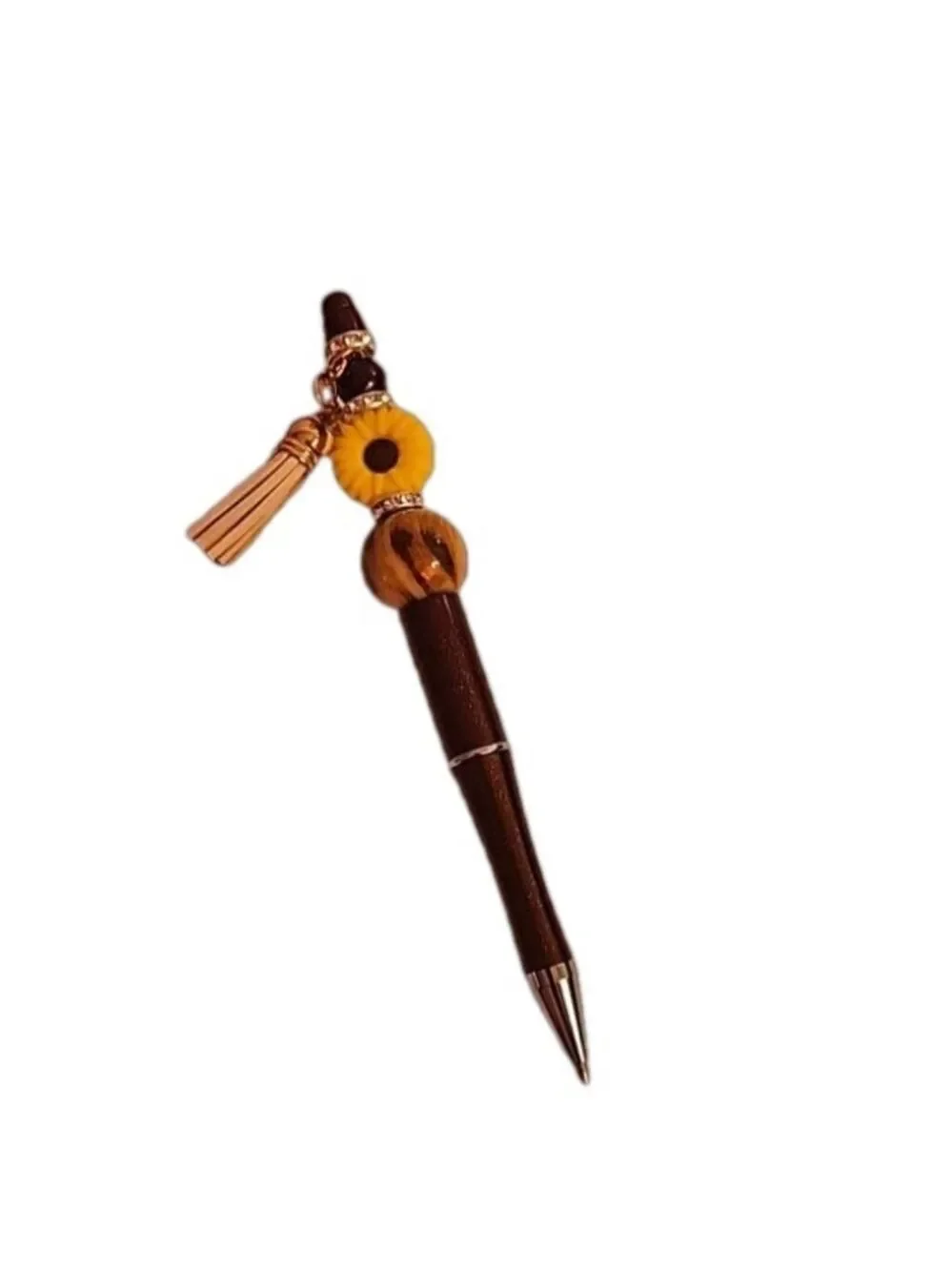 Handmade Beaded Pens Set of 3 Fall Halloween Floral